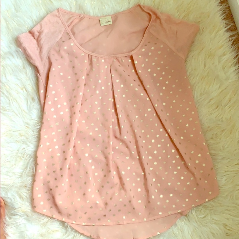 Pink & Gold Blouse